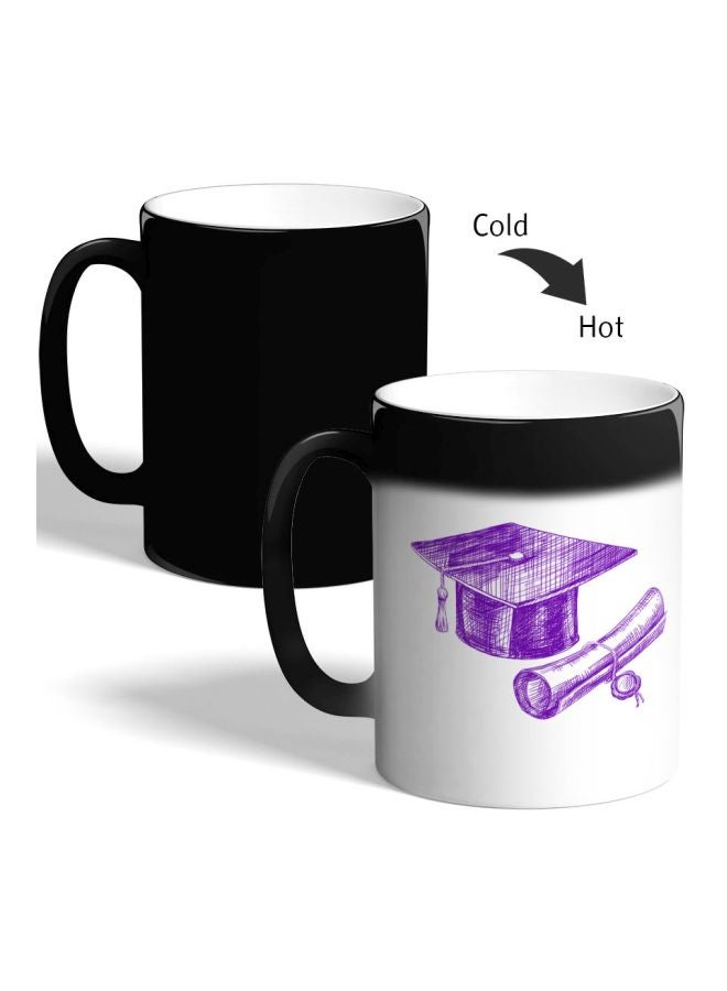 Decalac Graduation Day Logo Printed Magic Coffee Mug Black 325ml - Image 2