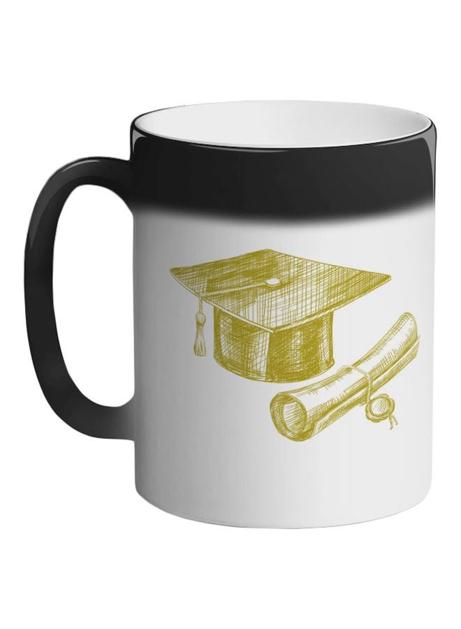 Decalac Graduation Day Logo Printed Colour Changing Ceramic Coffee Mug Black 325ml  - Image 1