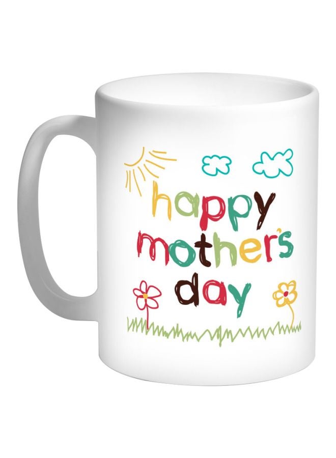 ديكالاك قدح قهوة - هابي ماذرز داي وردي/أخضر/أبيض 325ملليلتر