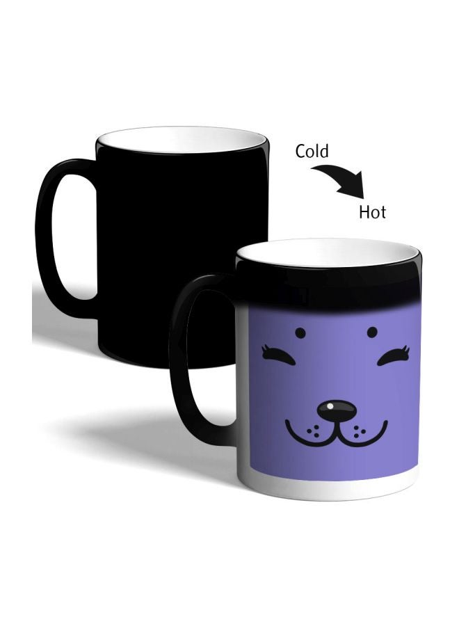 Decalac Dog Printed Magic Coffee Mug Black - Image 2