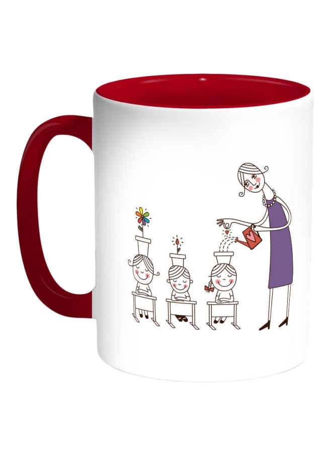 ديكالاك قدح قهوة - بلانيت ذا سيز أوف لوف إن تشيلدرن أبيض/أرجواني/أسود