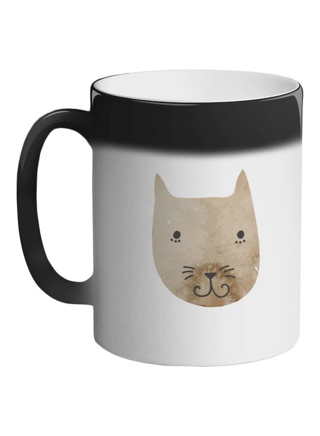 Decalac Cat Printed Magic Coffee Mug Black - Image 1