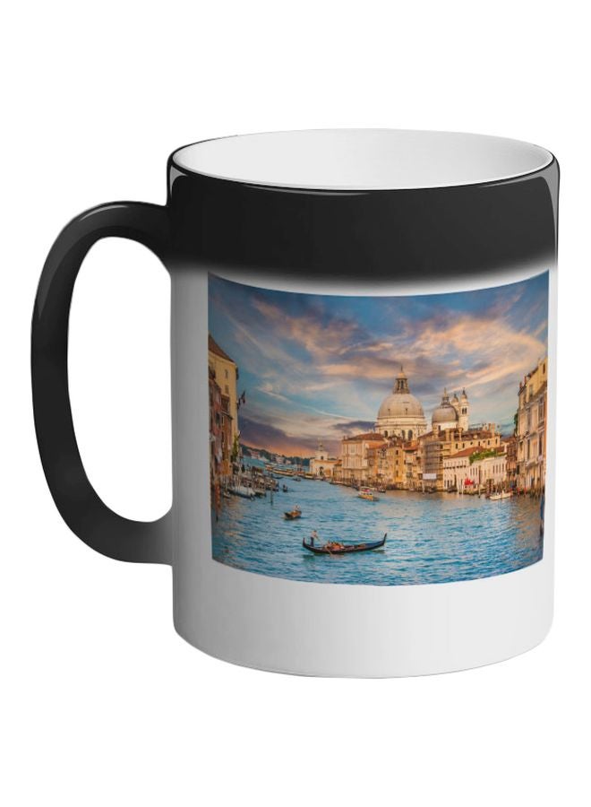 Decalac Venice Printed Magic Coffee Mug Black 325ml  - Image 1