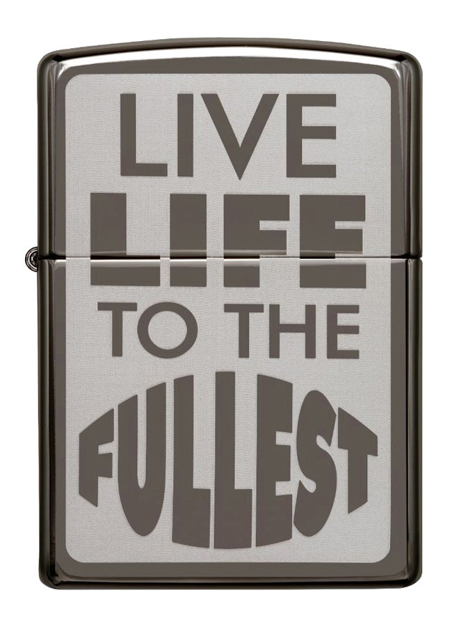 زيبو ولاعة تعمل بالغاز بتصميم ليف لايف 8.5 x 6سم - Image 1