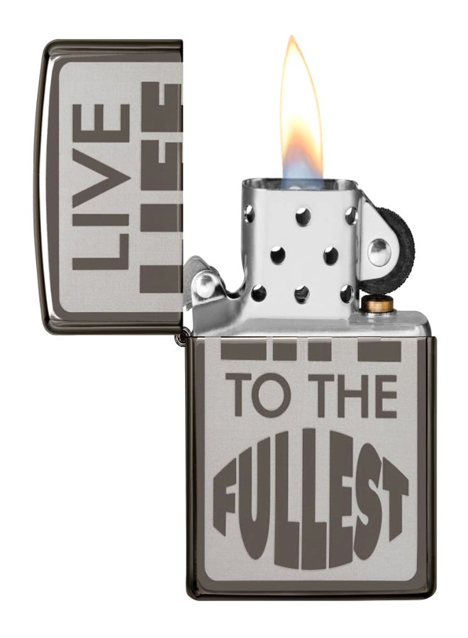 زيبو ولاعة تعمل بالغاز بتصميم ليف لايف 8.5 x 6سم - Image 2