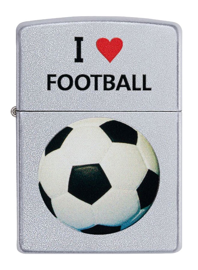 زيبو ولاعة تعمل بالغاز وبتصميم كرة القدم من "آي هارت" 8.5 x 6سم - Image 1