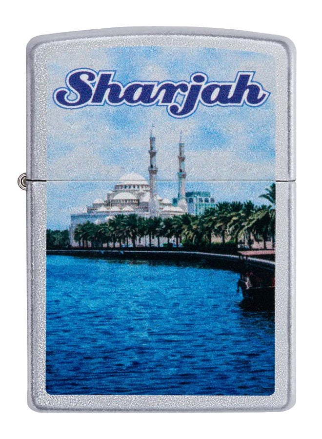 زيبو ولاعة تعمل بالغاز بتصميم مسجد نور 8.5 x 6سم - Image 1