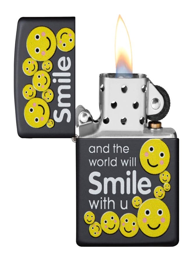 زيبو ولاعة تعمل بالغاز بتصميم ابتسامة 8.5 x 6سم - Image 2