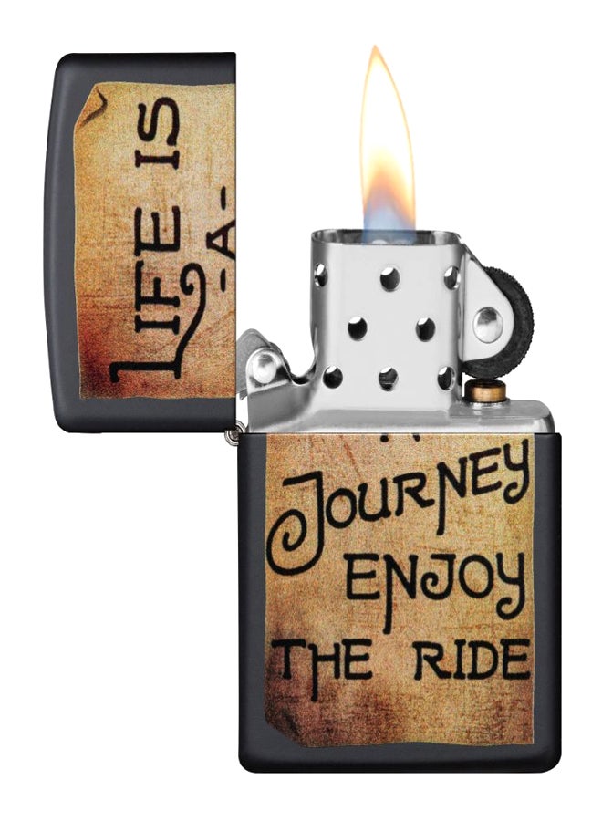 Zippo - Life Is A Journey Design Gas Lighter 8.5 x 6cm - Image 1