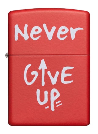 Never Give Up Design Gas Lighter 8.5 x 6cm - v1594657731/N39254054A_1