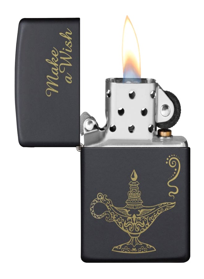 زيبو ولاعة تعمل بالغاز بتصميم مع عبارة Make A Wish 8.5 x 6سم - Image 2