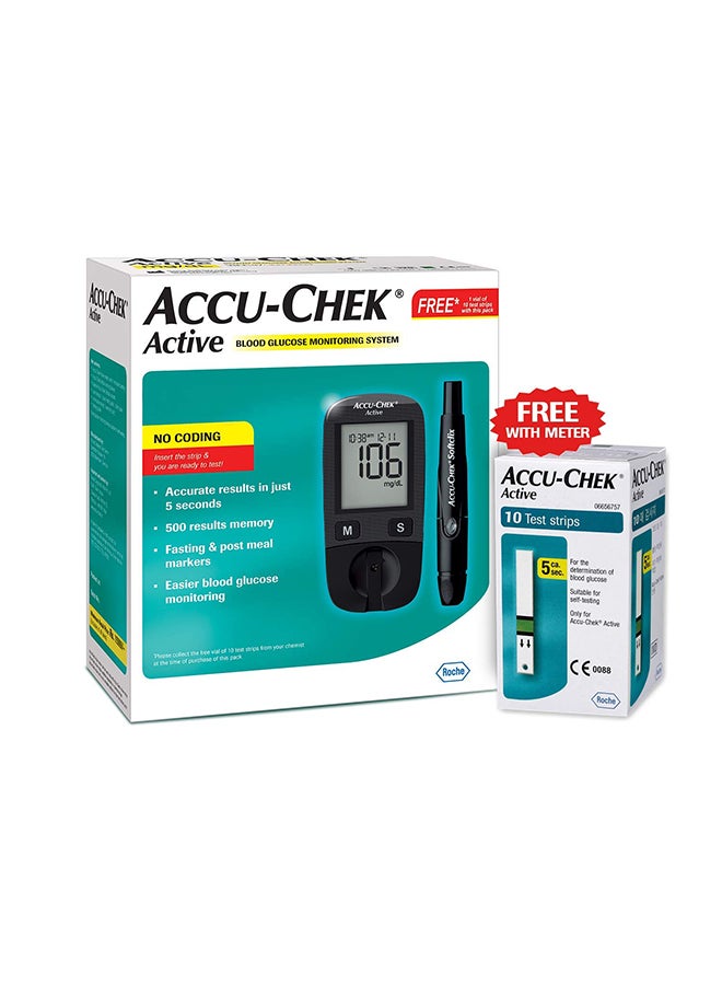 ACCU-CHEK Active Machine With 10 Strips  - Image 1