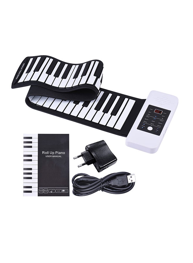 Generic 61-Key Electronic Hand Roll-Up Piano With Built-In Speaker  - Image 1