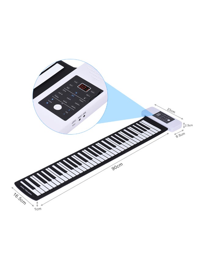 Generic 61-Key Electronic Hand Roll-Up Piano With Built-In Speaker  - Image 3