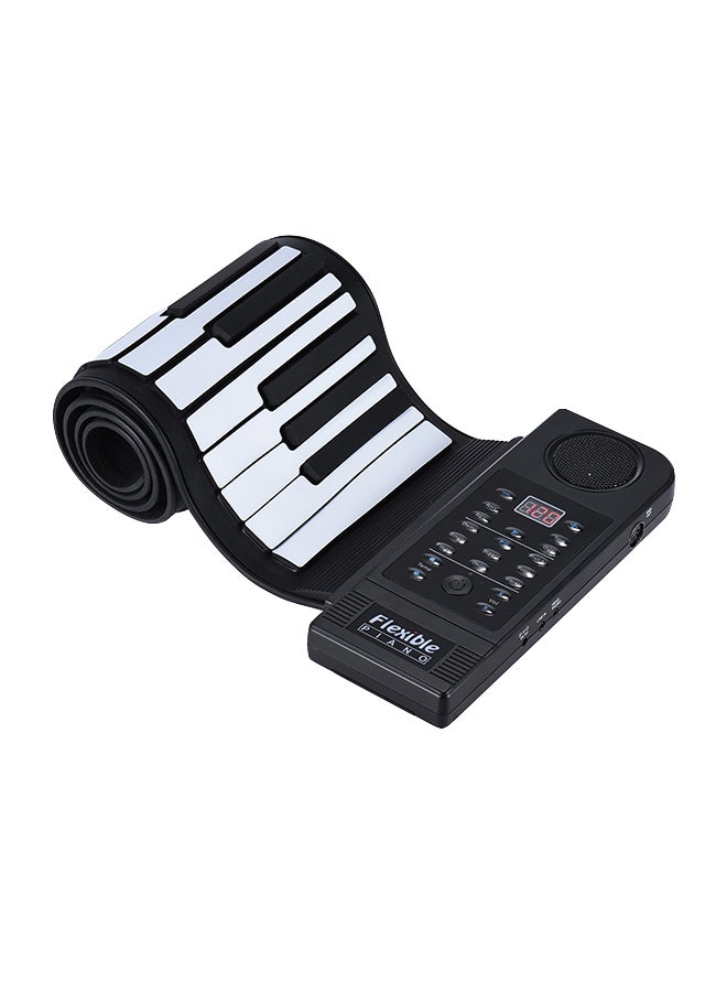 Generic 61-Key Electronic Hand Roll-Up Piano With Built-In Speaker  - Image 1