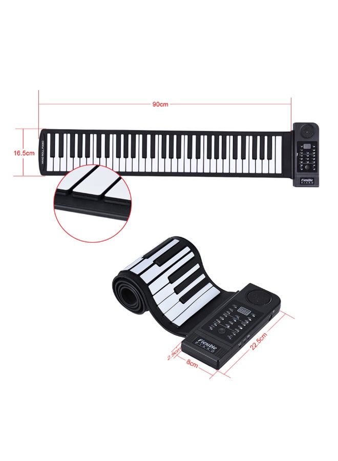 Generic 61-Key Electronic Hand Roll-Up Piano With Built-In Speaker  - Image 5