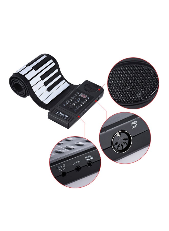 Generic 61-Key Electronic Hand Roll-Up Piano With Built-In Speaker  - Image 4