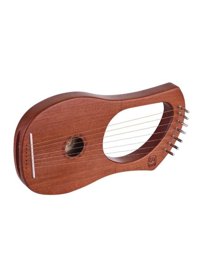 Walter.t 7-String Lyre Mahogany Harp With Carry Bag - Image 3