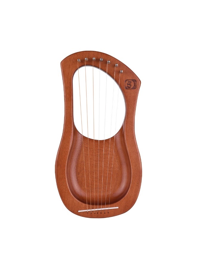 Walter.t 7-String Lyre Mahogany Harp With Carry Bag - Image 2