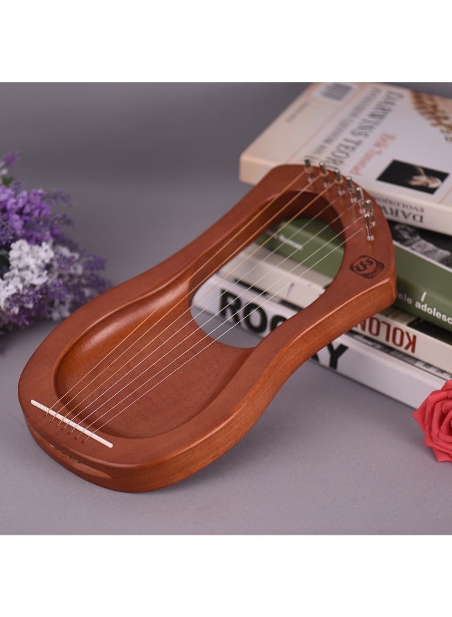Walter.t 7-String Lyre Mahogany Harp With Carry Bag - Image 3