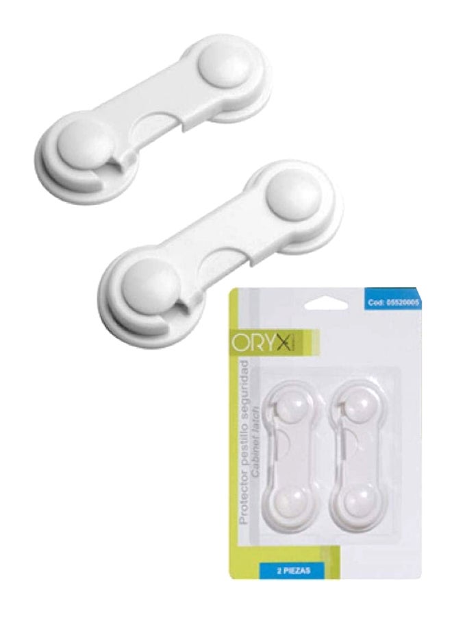 أوريكس مجموعة مزلاج للخزانة لضمان سلامة الأطفال من قطعتين - Image 2