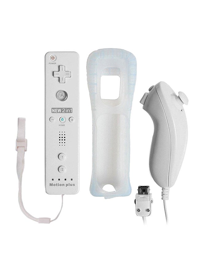 مجموعة جهاز تحكم عن بعد نينتندو وي ونونشوك مكونة من قطعتين - لاسلكية - Image 1