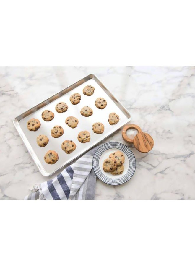 بيتا صينية خبز من الألومنيوم فضي 39x28x2.5Ø³Ù†ØªÙŠÙ…ØªØ± - Image 3