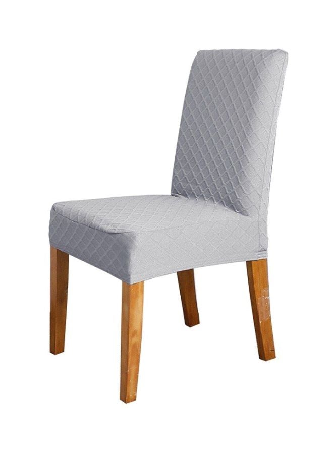 غطاء لكرسي الطعام بتصميم على شكل شبكه ماسية رمادي فاتح 12x12x1Ø³Ù†ØªÙŠÙ…ØªØ±  - Image 1