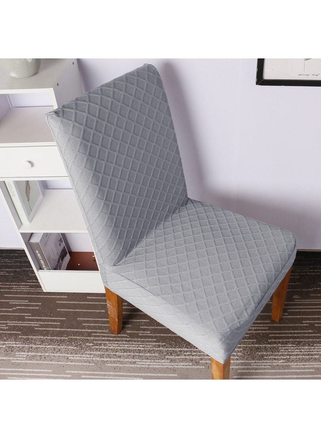 غطاء لكرسي الطعام بتصميم على شكل شبكه ماسية رمادي فاتح 12x12x1Ø³Ù†ØªÙŠÙ…ØªØ±  - Image 4