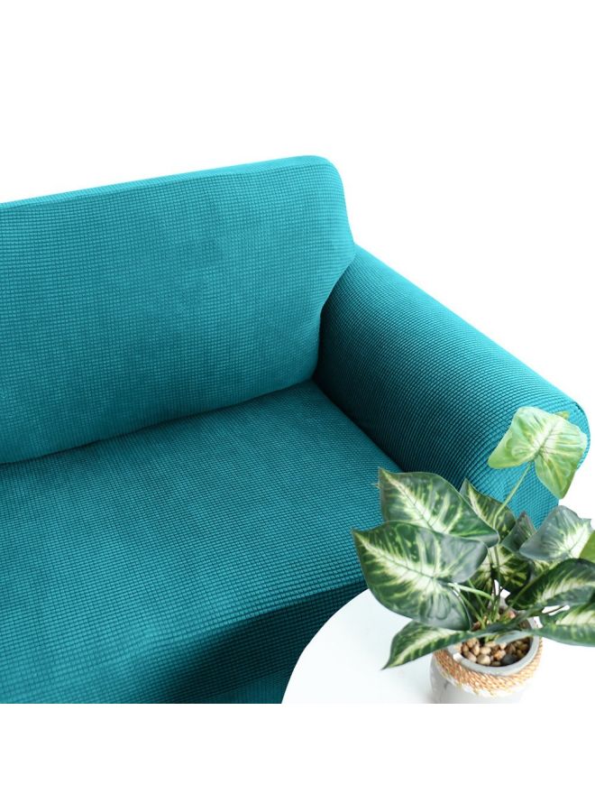 Single Seater Sofa Slipcover Lake Blue 35x27x7cm - Image 4