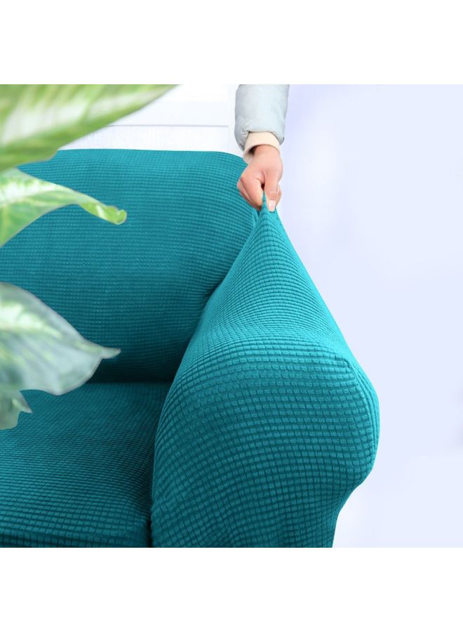 Single Seater Sofa Slipcover Lake Blue 35x27x7cm - Image 5