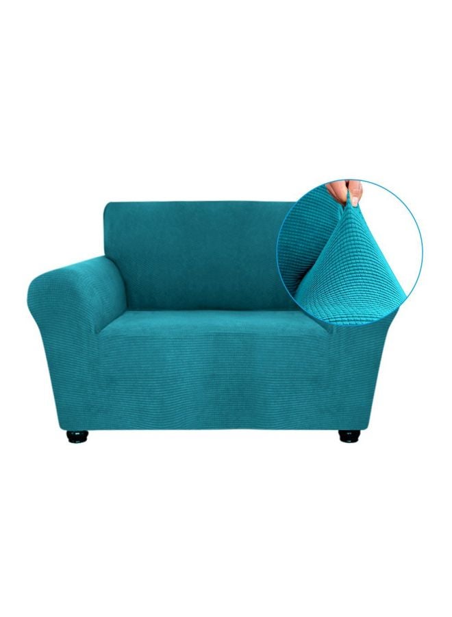 Single Seater Sofa Slipcover Lake Blue 35x27x7cm - Image 2