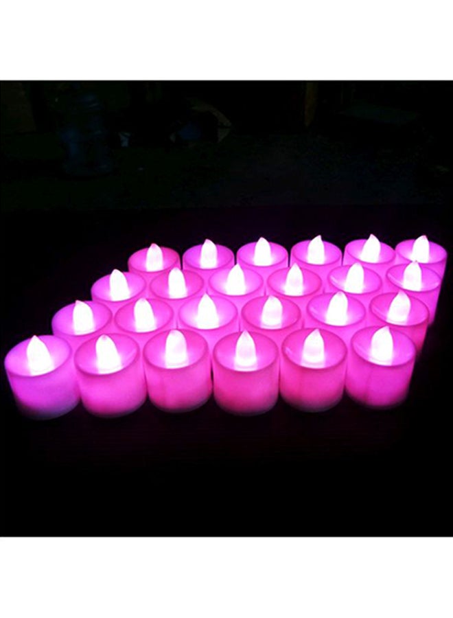 طقم مصابيح LED للزينة بتصميم شمعة بدون لهب مكون من 12 قطعة أبيض 20x15x6سم - Image 3