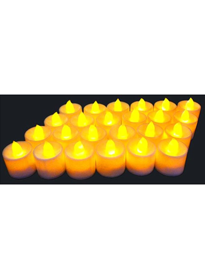 12-Piece Decorative LED Flameless Candle Lamp Set White 20x15x6centimeter - Image 4