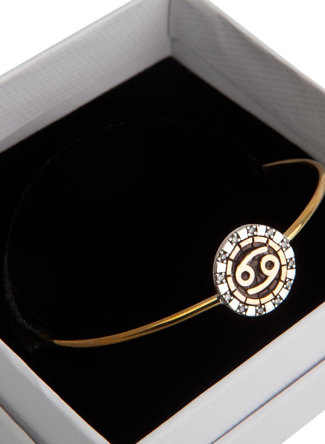 بيج ديزاين سوار مصنوعة من الفضة عيار 925 قيراط و النحاس على شكل مجموعة برج السرطان النجمية و مزيّن بحجر الزيكرورن - Image 3