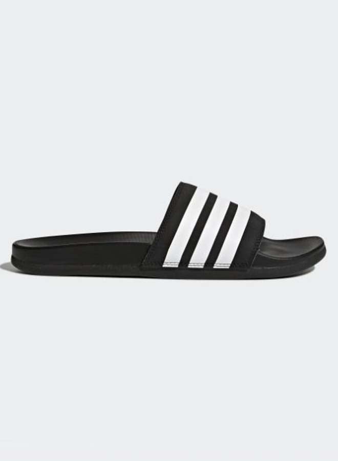 Adidas - Adilette Cloudfoam Plus Stripes Slides Core  Black/Cloud    White - Image 1