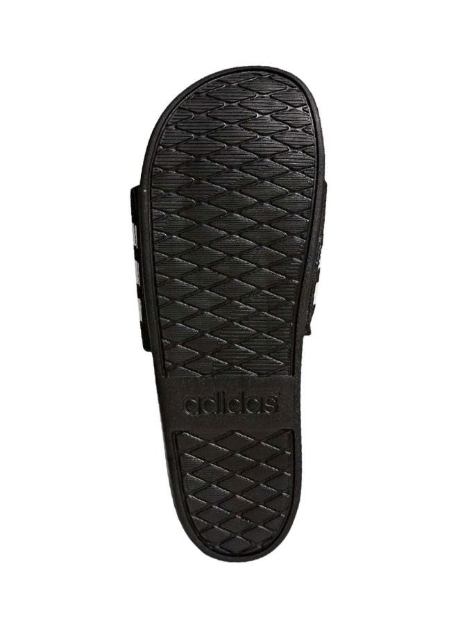 Adidas - Adilette Cloudfoam Plus Stripes Slides Core  Black/Cloud    White - Image 1