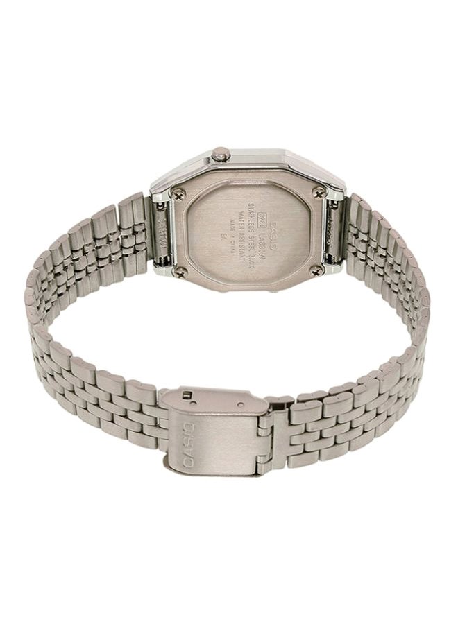 CASIO Women's Illuminator Digital Watch LA680WA-7DF - 29 mm - Silver  - Image 2