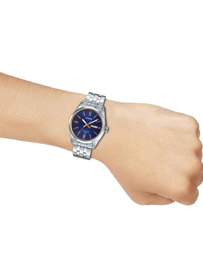 CASIO - Men's Enticer Analog Watch MTP-1335D-2A - 44 mm - Silver - Image 1