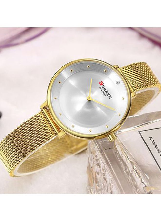 CURREN - Women's Water Resistant Analog Watch 9029 - 30 mm - Gold - Image 1