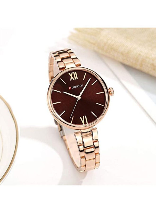 women Stainless Steel Analog Watch 9017 - 38 mm - Gold - v1594711606/N28308950A_2