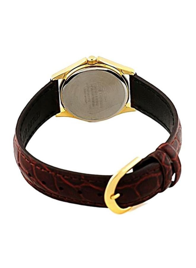 كاسيو ساعة يد إنتايسر بعقارب طراز LTP-1183Q-9A - مقاس 29 مم - لون بني للنساء - Image 2