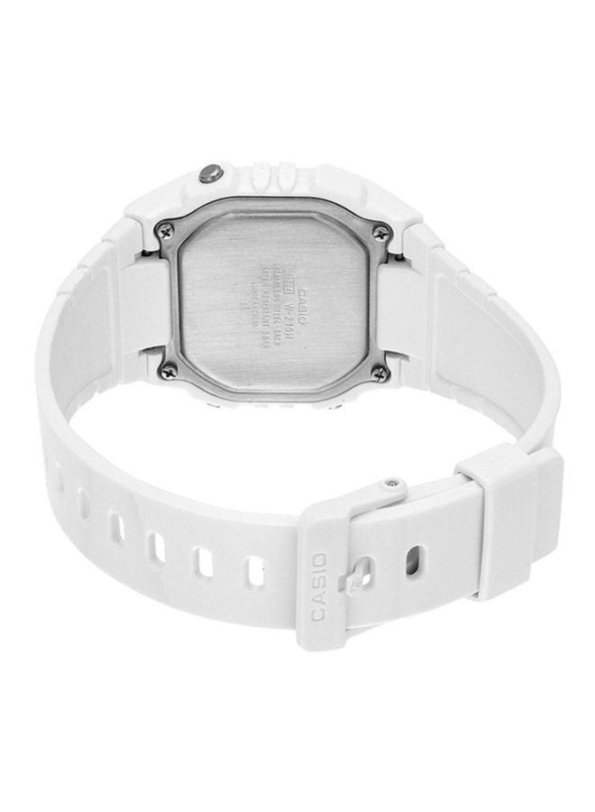CASIO Women's Classic Digital Watch W-215H-7A2 - 44 mm - White - Image 2