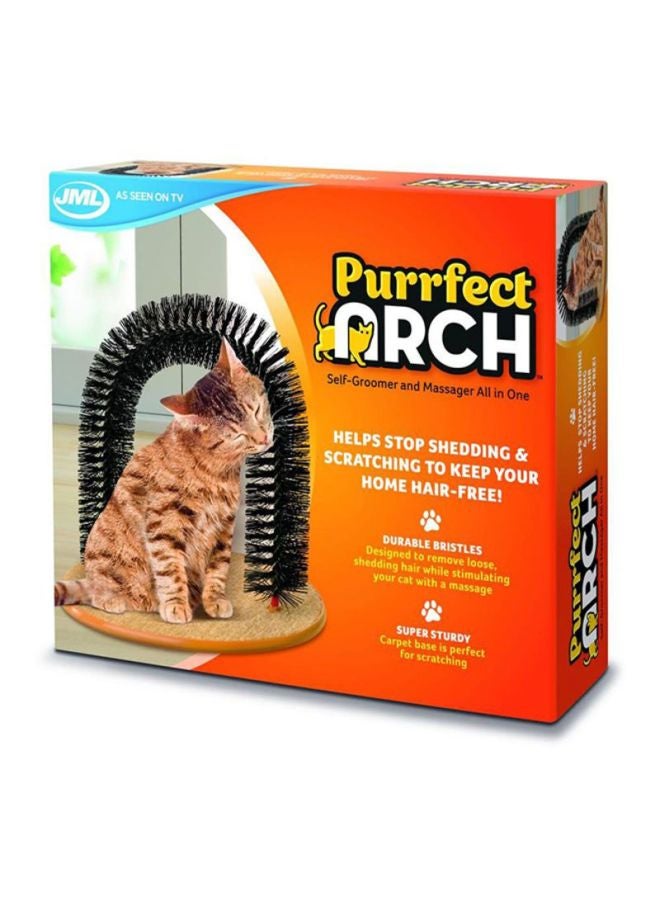 Beauenty Cat Self Grooming And Massaging Arch Beige/Black 14.9x13.7x11.8inch - Image 4