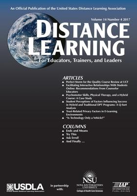 Distance Learning - Volume 14 Issue 4 2017 Paperback English by Michael Simonson