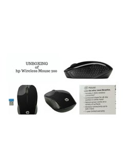 HP 200 Wireless Optical Mouse Black/Grey  - Image 4