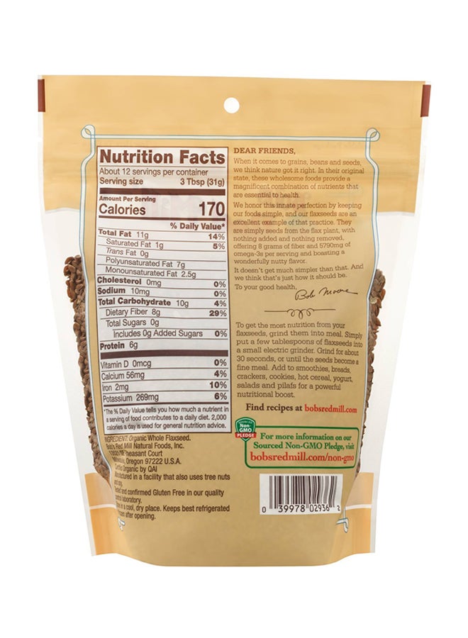 Bob's Red Mill Organic Flaxseeds Brown 13ounce - Image 2