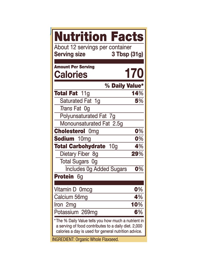 Bob's Red Mill Organic Flaxseeds Brown 13ounce - Image 3