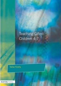 Teaching Gifted Children 4-7 paperback english 