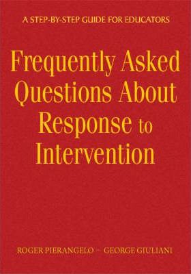 null - Frequently Asked Questions about Response to Intervention: A Step-By-Step Guide for Educators hardcover english - Image 1